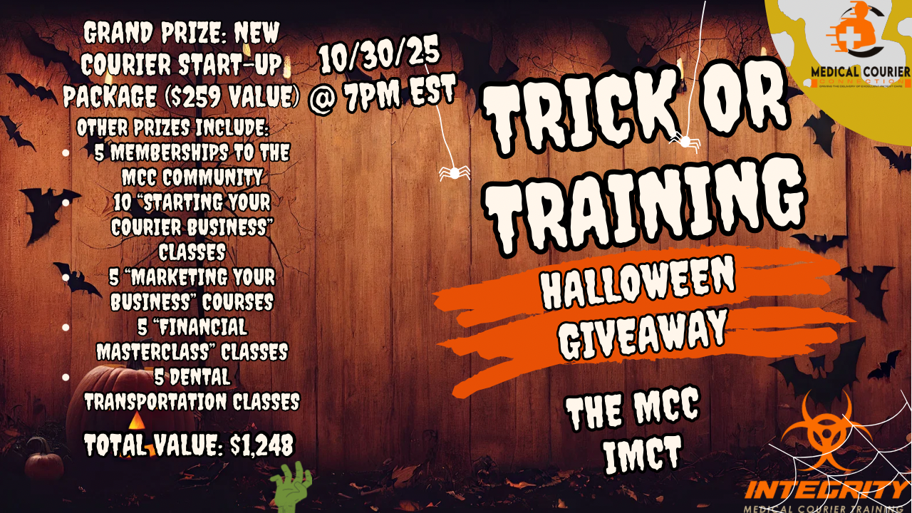 Join us Thursday October 30th on YouTube LIVE where you could win one of 31 prizes!